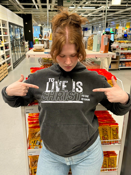 ‘To Live Is Christ’ Heavyweight Hoodie